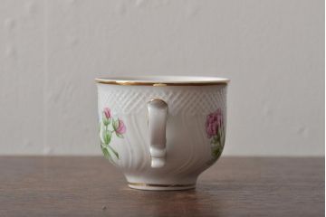 中古　ハンガリー　HOLLOHAZA(ホロハーザ)　Pannonia(パノニア)　ティーポット・シュガーポット・クリーマー・カップ&ソーサー6客セット(洋食器、ミルクポット、ティーセット)(R-043339)