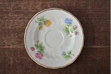 中古　ハンガリー　HOLLOHAZA(ホロハーザ)　Pannonia(パノニア)　ティーポット・シュガーポット・クリーマー・カップ&ソーサー6客セット(洋食器、ミルクポット、ティーセット)(R-043339)