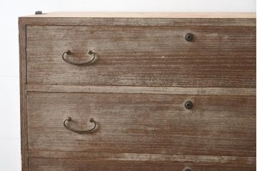 アンティーク家具　昭和中期　すっきりとした佇まいのシンプルな衣装タンス(引き出し、チェスト)(R-043347)