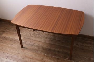 ヴィンテージ家具　イギリスビンテージ　Vanson　チーク・ブナ材　北欧スタイルのエクステンションテーブル(ダイニングテーブル)(R-043353)