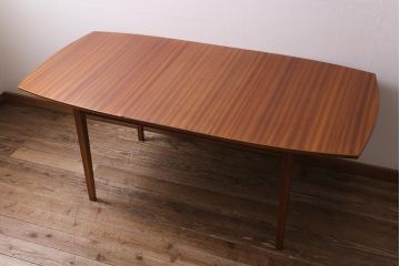 ヴィンテージ家具　イギリスビンテージ　Vanson　チーク・ブナ材　北欧スタイルのエクステンションテーブル(ダイニングテーブル)(R-043353)