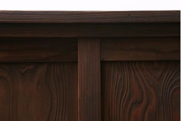 アンティーク家具　和製アンティーク　引き出し付き!　杢目の美しい杉材を使った昭和初期の下駄箱(収納棚、戸棚)(R-043356)