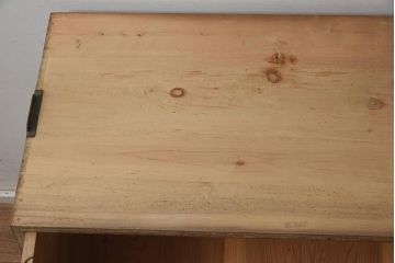 レトロ家具　昭和中期　桐材 素朴な和の雰囲気漂う箪笥2段(ローボード、テレビ台、チェスト、引き出し、桐箪笥、桐たんす)(R-043359)