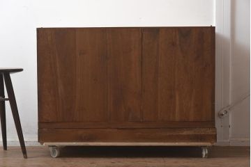 レトロ家具　昭和中期　桐材 素朴な和の雰囲気漂う箪笥2段(ローボード、テレビ台、チェスト、引き出し、桐箪笥、桐たんす)(R-043359)