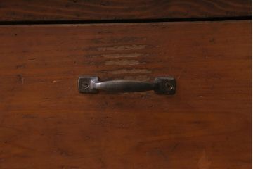 アンティーク家具　和製アンティーク　昭和初期　天板ヒノキリメイク　背面もキレイ!小ぶりなカウンターチェスト(チェスト、引き出し)(R-043375)