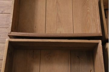 アンティーク家具　和製アンティーク　昭和初期　天板ヒノキリメイク　背面もキレイ!小ぶりなカウンターチェスト(チェスト、引き出し)(R-043375)