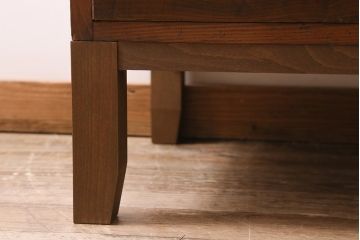 アンティーク家具　和製アンティーク　昭和初期　天板ヒノキリメイク　背面もキレイ!小ぶりなカウンターチェスト(チェスト、引き出し)(R-043375)