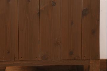 アンティーク家具　和製アンティーク　昭和初期　天板ヒノキリメイク　背面もキレイ!小ぶりなカウンターチェスト(チェスト、引き出し)(R-043375)