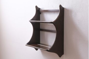 ヴィンテージ家具　イギリスビンテージ　ERCOL(アーコール)　大人の雰囲気漂う上質な壁掛け収納(ウォールシェルフ、吊り戸棚)(R-043385)