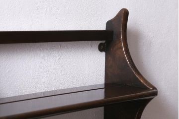 ヴィンテージ家具　イギリスビンテージ　ERCOL(アーコール)　大人の雰囲気漂う上質な壁掛け収納(ウォールシェルフ、吊り戸棚)(R-043385)