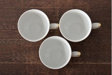 中古　ハンガリー　HOLLOHAZA(ホロハーザ)　Henriette(ヘンリエッタ)　カップ&ソーサー3客セット(洋食器)(R-043388)