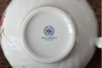 中古　ハンガリー　HOLLOHAZA(ホロハーザ)　Henriette(ヘンリエッタ)　カップ&ソーサー3客セット(洋食器)(R-043388)