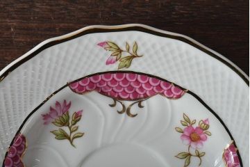 中古　ハンガリー　HOLLOHAZA(ホロハーザ)　Henriette(ヘンリエッタ)　カップ&ソーサー3客セット(洋食器)(R-043388)