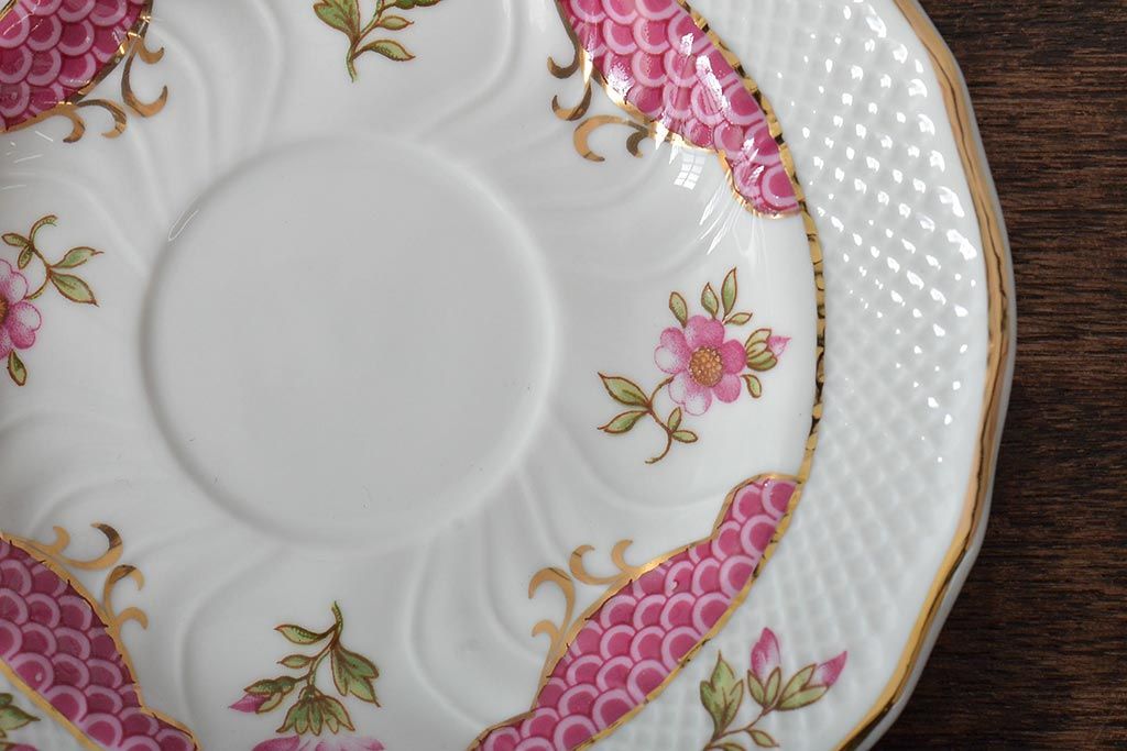 中古　ハンガリー　HOLLOHAZA(ホロハーザ)　Henriette(ヘンリエッタ)　カップ&ソーサー3客セット(洋食器)(R-043389)