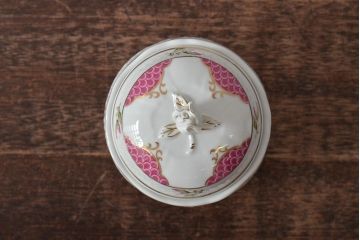 中古　ハンガリー　HOLLOHAZA(ホロハーザ)　Henriette(ヘンリエッタ)　シュガーポット・クリーマー(ミルクポット、ミルクジャグ、洋食器)(R-043390)