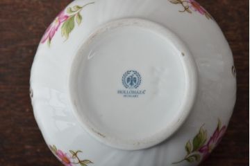 中古　ハンガリー　HOLLOHAZA(ホロハーザ)　Henriette(ヘンリエッタ)　シュガーポット・クリーマー(ミルクポット、ミルクジャグ、洋食器)(R-043390)
