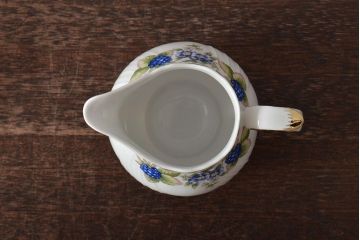 中古　ハンガリー　HOLLOHAZA(ホロハーザ)　Pannonia(パノニア)　ティーポット・カップ&ソーサー6客・クリーマー・シュガーポット　ティーセット(洋食器)(R-043391)