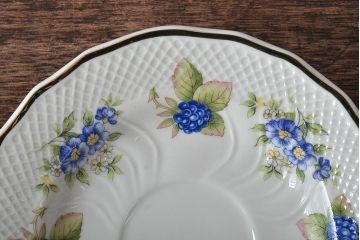 中古　ハンガリー　HOLLOHAZA(ホロハーザ)　Pannonia(パノニア)　ティーポット・カップ&ソーサー6客・クリーマー・シュガーポット　ティーセット(洋食器)(R-043391)