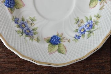 中古　ハンガリー　HOLLOHAZA(ホロハーザ)　Pannonia(パノニア)　ティーポット・カップ&ソーサー6客・クリーマー・シュガーポット　ティーセット(洋食器)(R-043391)