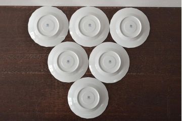 中古　ハンガリー　HOLLOHAZA(ホロハーザ)　Pannonia(パノニア)　ティーポット・カップ&ソーサー6客・クリーマー・シュガーポット　ティーセット(洋食器)(R-043391)