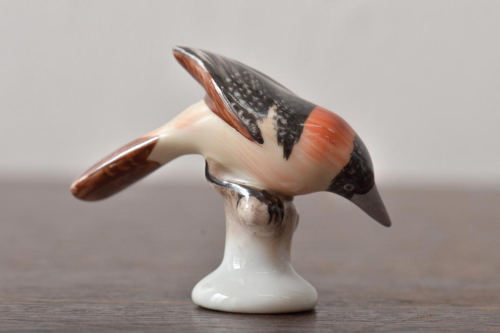 ヘレンド　鳥　陶器置物 ヘレンド 小物入れ 置物 陶器 にわとり ニワトリ 鶏 no.105