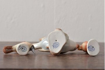 ハンガリー　HEREND(ヘレンド)　鳥　フィギュリン3個セット　陶器　置物
