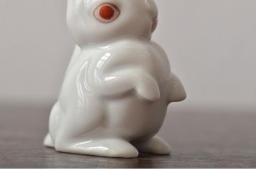 ハンガリー　HEREND(ヘレンド)　ウサギ　鳥　フィギュリン5個セット(R-043398)