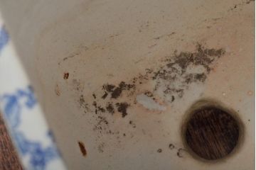 古民具　昭和初期　印判　小振りな植木鉢(R-043404)