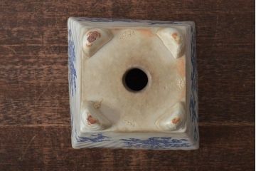 古民具　昭和初期　印判　小振りな植木鉢(R-043404)