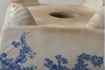 古民具　昭和初期　印判　小振りな植木鉢(R-043404)