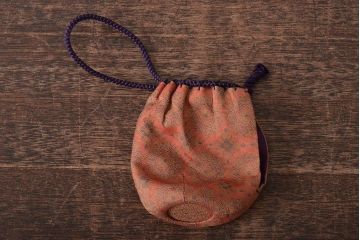 昭和期　赤膚焼　大塩正人造　茶入(茶道具、共箱)(R-043406)