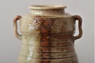 昭和期　加藤弥右衛門　美濃伊賀茶入(茶道具)(R-043409)