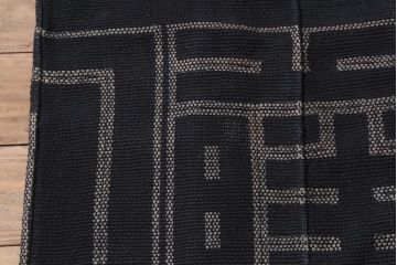 明治〜大正　古い刺子半纏(袢纏、火消木綿、藍染古布)(R-043426)