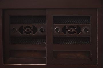 アンティーク家具　明治大正期　和の趣漂う六尺水屋箪笥(6尺水屋箪笥、収納棚、戸棚)(R-043435)