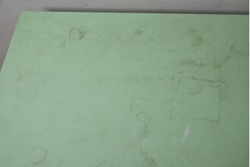 ビンテージ家具　棚付き　木製　味のあるレトロな両袖机(ワークデスク、在宅ワーク、在宅用、作業台)(R-043437)