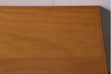 ヴィンテージ家具　北欧ビンテージ　ペイントと木色がおしゃれなデスク(片袖机、在宅ワーク、在宅用ワークデスク)(R-043438)