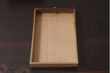 アンティーク雑貨　昭和初期　引き出し付き　蛇腹式のレトロな筆入れ(小物収納、書道具、硯箱)(R-043440)