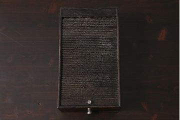 アンティーク雑貨　昭和初期　引き出し付き　蛇腹式のレトロな筆入れ(小物収納、書道具、硯箱)(R-043440)