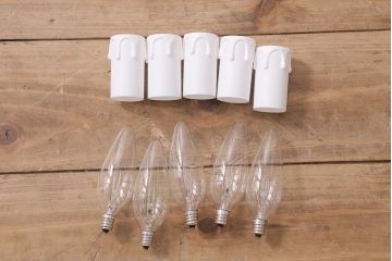 中古　SIGNORETTO LAMPADARI　ムラノガラス(ベネチア)　レッド　インパクトのある5灯シャンデリア(天井照明)(R-043443)