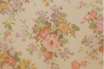 レトロ家具　昭和レトロな雰囲気漂うかわいい花柄のチェスト(タンス)(R-043445)