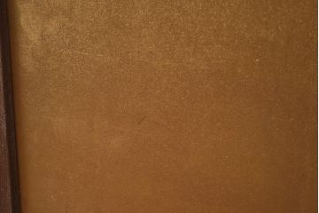 和製アンティーク　昭和初期　桑材　指物家具　お部屋を華やかにする黄金の衝立(パーテーション、つい立)(R-043452)