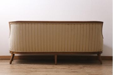 中古　DREXEL HERITAGE(ドレクセルヘリテイジ)　3シートクッションローバックソファ　595-628S(定価約92万円)(R-043456)