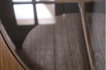 ヴィンテージ家具　北欧ビンテージ　G-plan(ジープラン)　チーク材　ガラストップのおしゃれなコーヒーテーブル(センターテーブル)(R-043462)