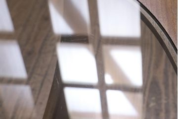 ヴィンテージ家具　北欧ビンテージ　G-plan(ジープラン)　チーク材　ガラストップのおしゃれなコーヒーテーブル(センターテーブル)(R-043462)