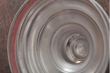 アンティーク雑貨　昭和中期　レトロで可愛らしい蓋付き猫瓶(ガラス瓶)(R-043465)