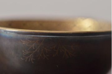 アンティーク雑貨　昭和初期　九谷美山造　猪口高杯など4組セット(色絵金彩、酒器)(R-043467)