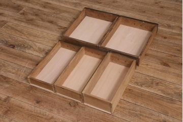 アンティーク家具　和製アンティーク　大正昭和初期　栗材　天板一枚板　木の魅力をたっぷり楽しめる文机(ローテーブル、片袖机)(R-043471)