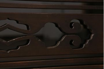 ラフジュ工房オリジナル　古建具リメイク　引き出し付き　明治大正期の味わい深いアンティーク建具を使ったローボード(テレビ台、収納棚、戸棚)(R-043472)
