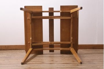 ヴィンテージ家具　イギリスビンテージ　1950年代　オーク材　G-PLAN(ジープラン)　シンプルスタイリッシュなエクステンションテーブル(ダイニングテーブル)(R-043473)