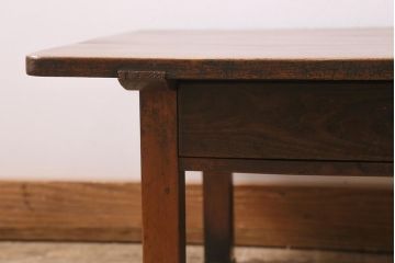 アンティーク家具　和製アンティーク　昭和初期　天板ケヤキ材　レトロな雰囲気たっぷりな文机(ローテーブル、座卓、センターテーブル)(R-043476)